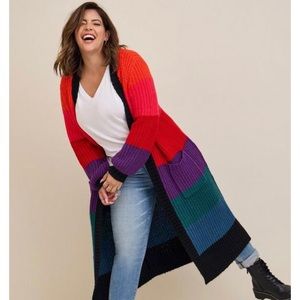Torrid Chunky Balloon Sleeve Cardigan Duster 3x NWT